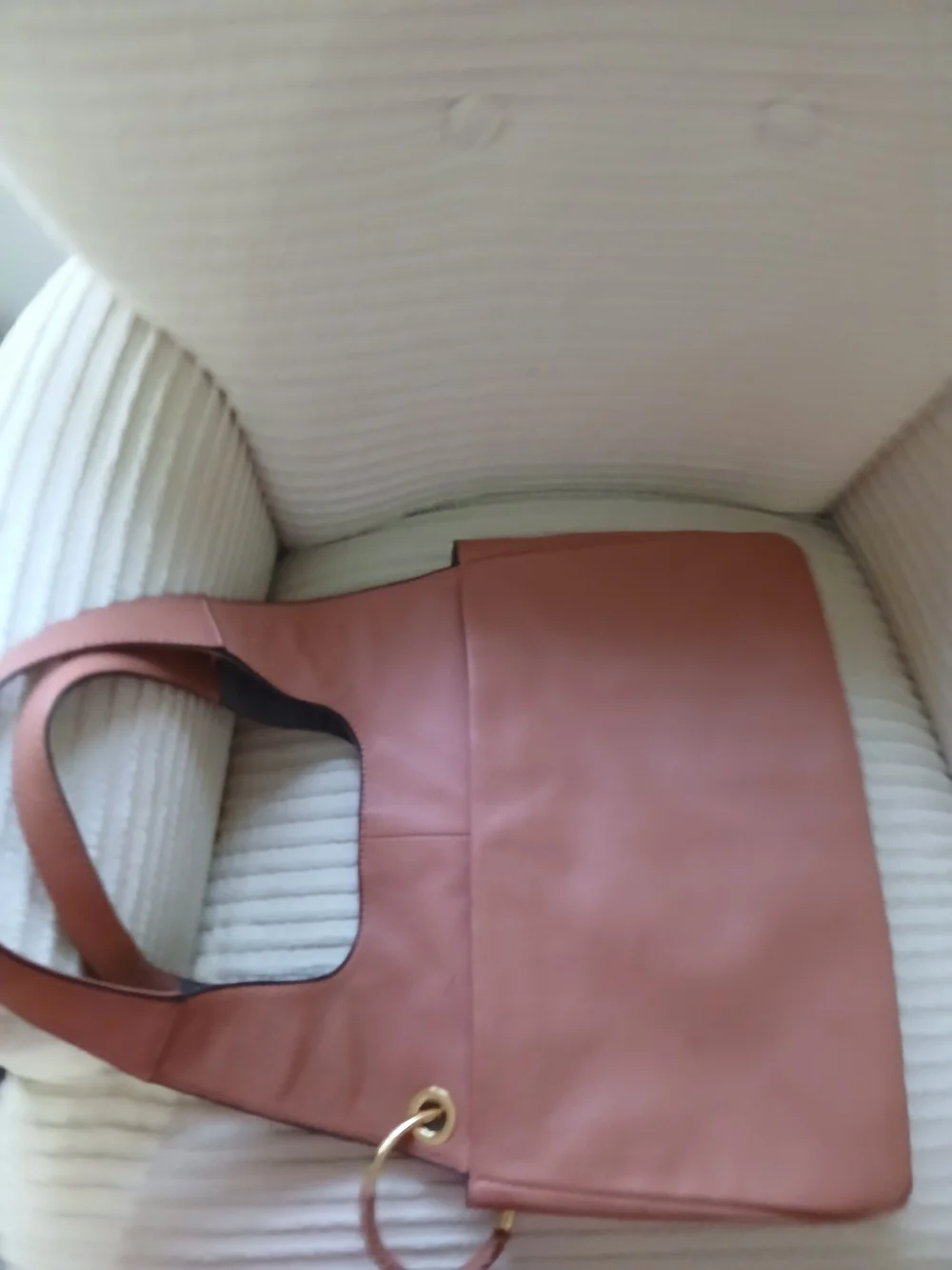 Vince Camuto Leather Hobo in Rose Brown